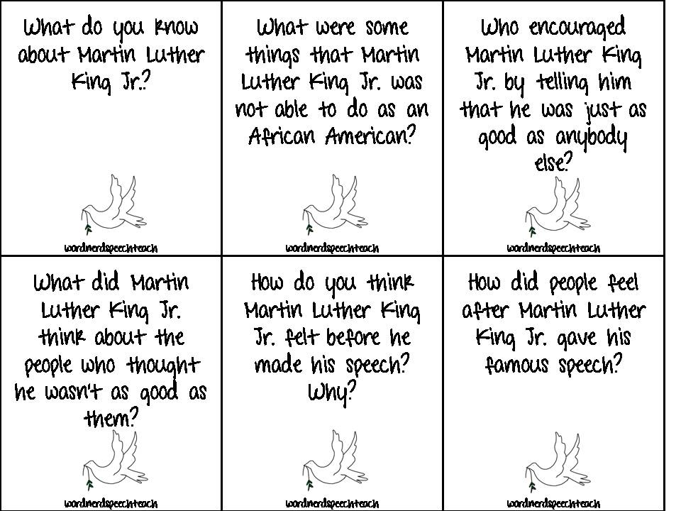 Word Nerd Speech Teach: Martin Luther King, Jr. Day