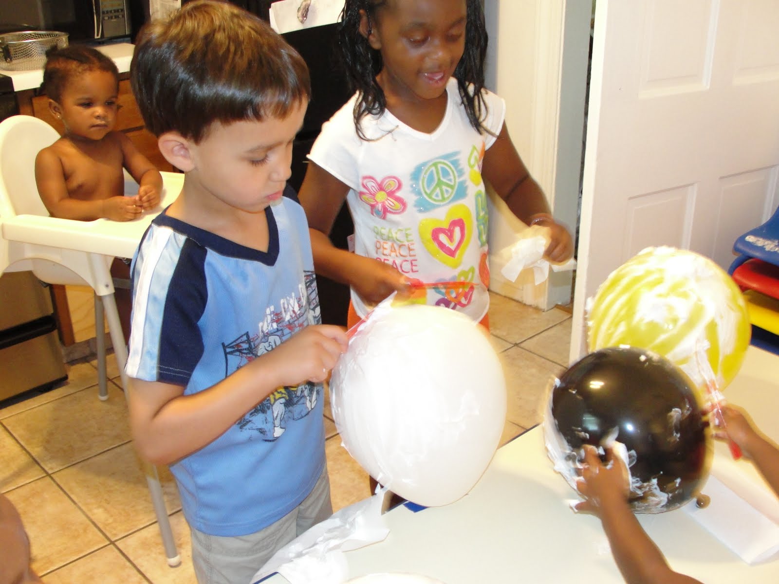 All Our Children's Center Shaving Cream & Balloons....Good Mix!