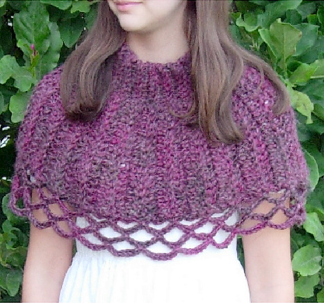 lace capelet crochet pattern