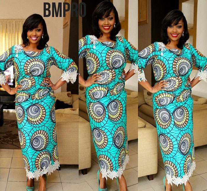 ankara and lace combination styles 2017