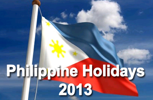 Philippine Holidays 2013