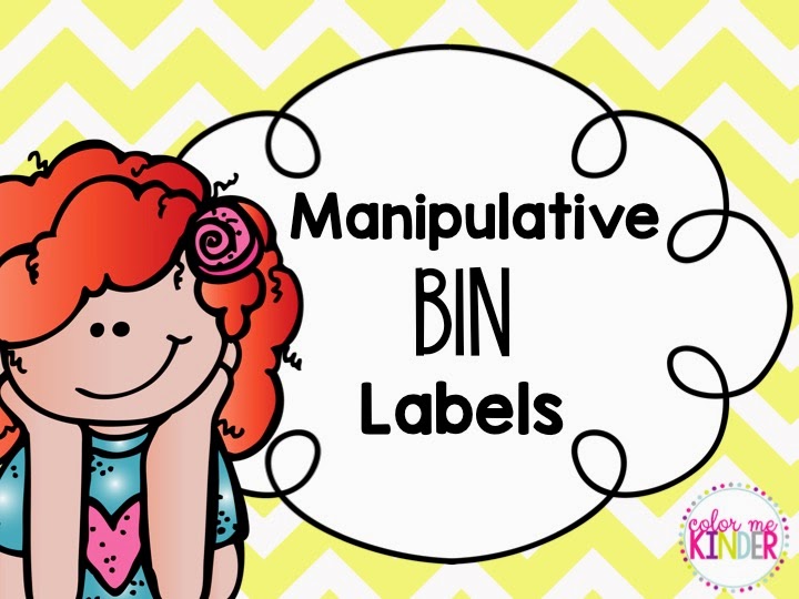 FREE Manipulative Cubby Labels | Color Me Kinder