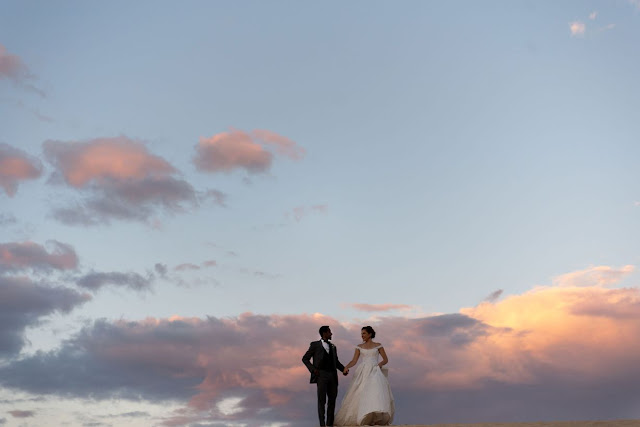 beach wedding cronulla sand dunes cake florals bridal gown australian designer