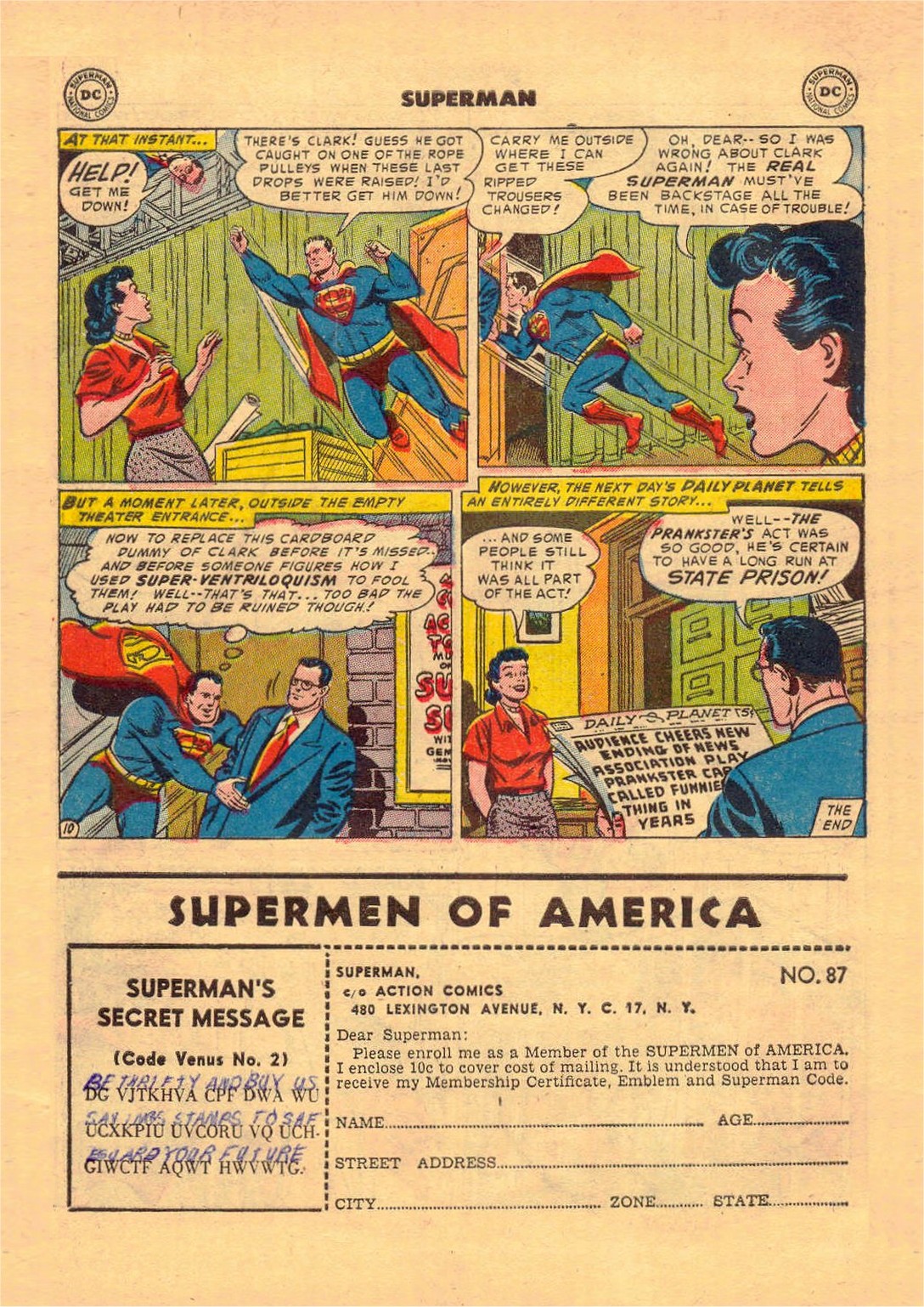 Read online Superman (1939) comic -  Issue #87 - 40