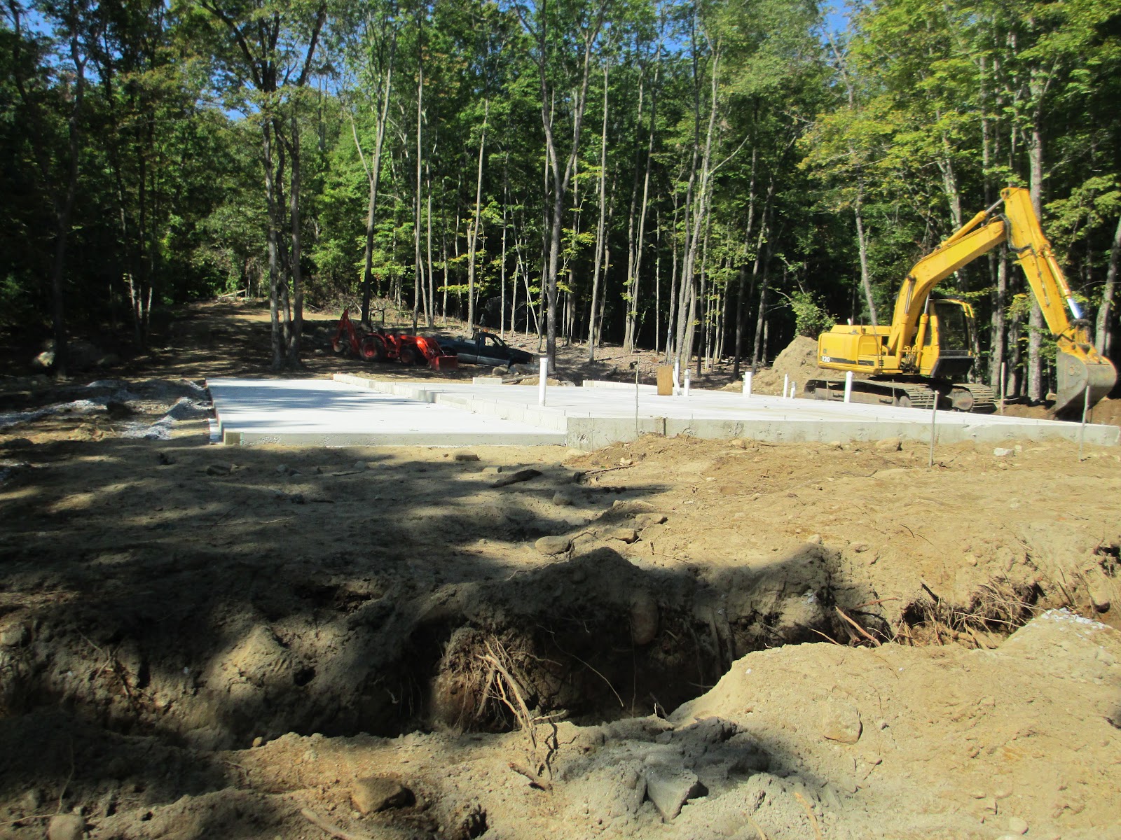 Beech House Distribution box and leach field