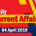 Kerala PSC Daily Malayalam Current Affairs 04 Apr 2019