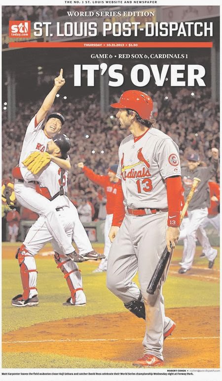 Masshole Sports: The Red Sox Took Out A Full Page Ad In The St. Louis Post-Dispatch Comforting ...