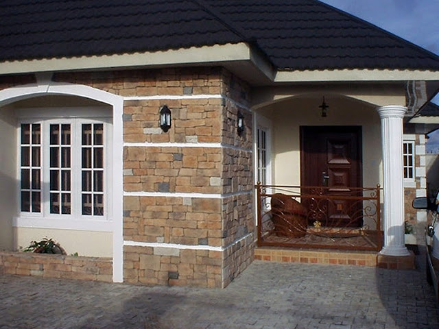 COBBLES STONES ON A HOUSE IN NIGERIA