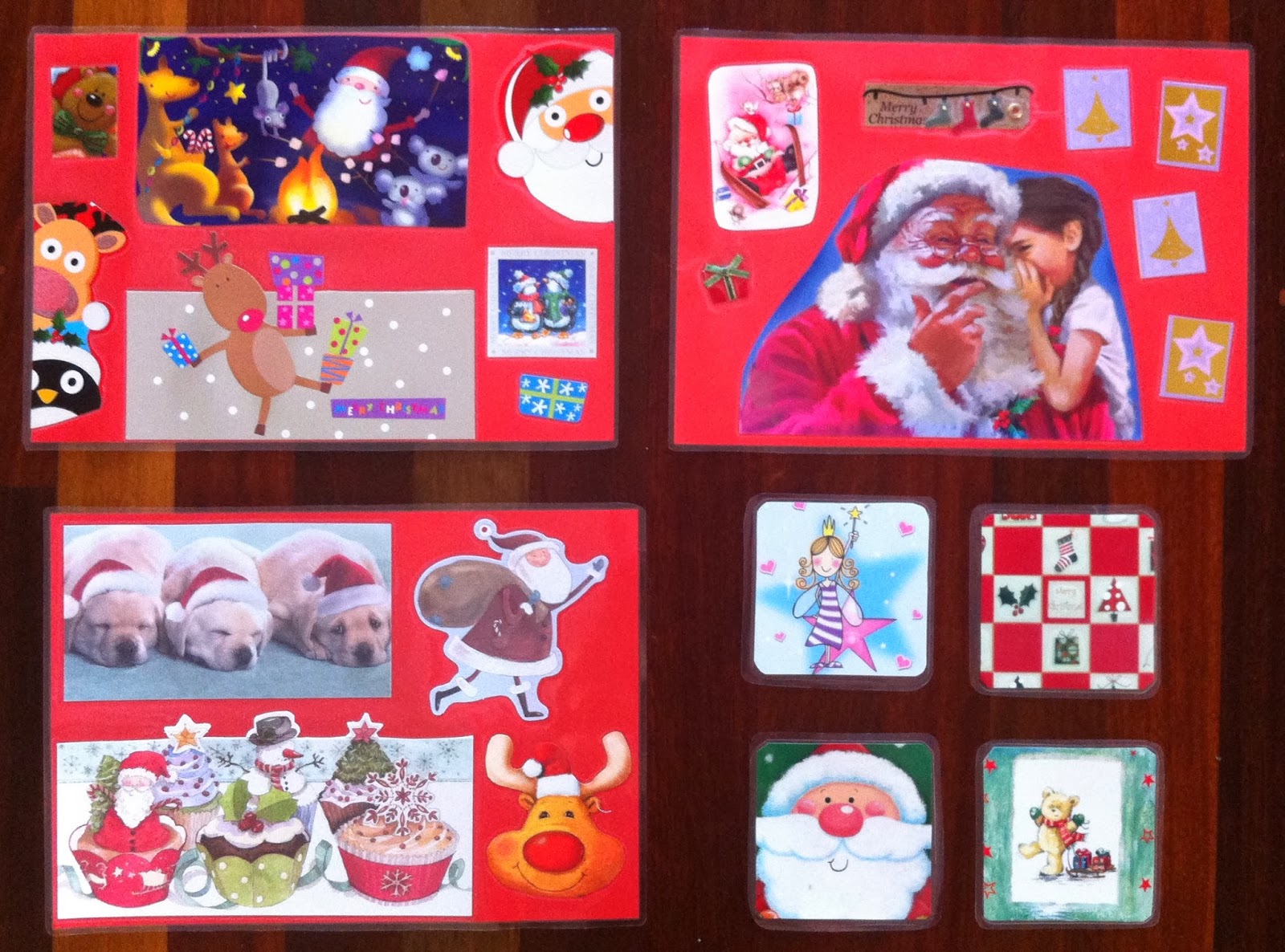 Kids Activities Tips 4 Everyday Christmas Placemats Coasters Using Christmas Cards