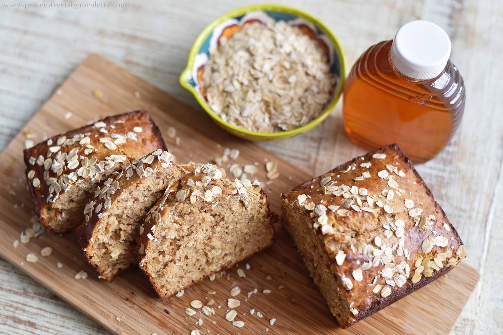 Protein Treats By Nicolette Honey Cinnamon Protein Oat Bread