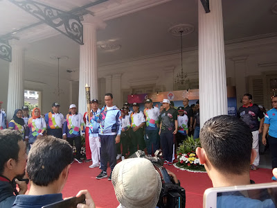 Antusias Pawai Obor Asian Para Games 2018 di Jakarta Bentuk Dukungan Bagi Atlet Difabel Untuk Inspirasi Dunia