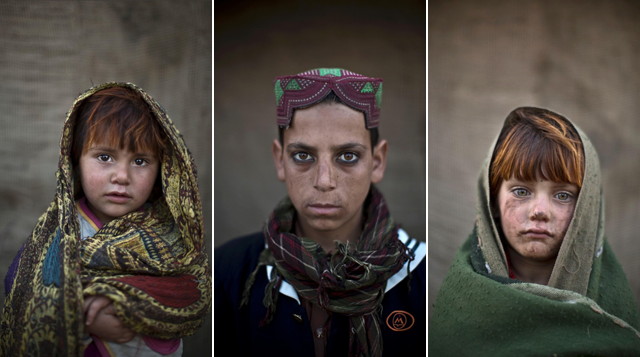 Los impresionantes rostros de niños refugiados Afganos en Pakistán