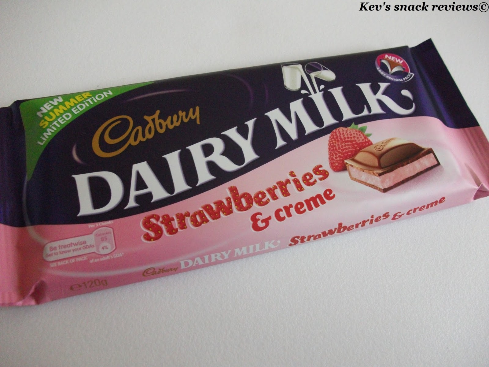 Cadbury Dairy Milk Strawberries & Creme (Summer Limited Edition)