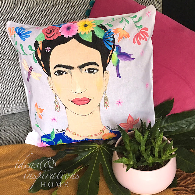 DIY: Kissen selber gestalten * Frida Kahlo pillow