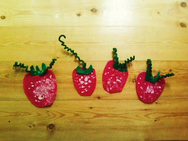 Strawberry magnets.