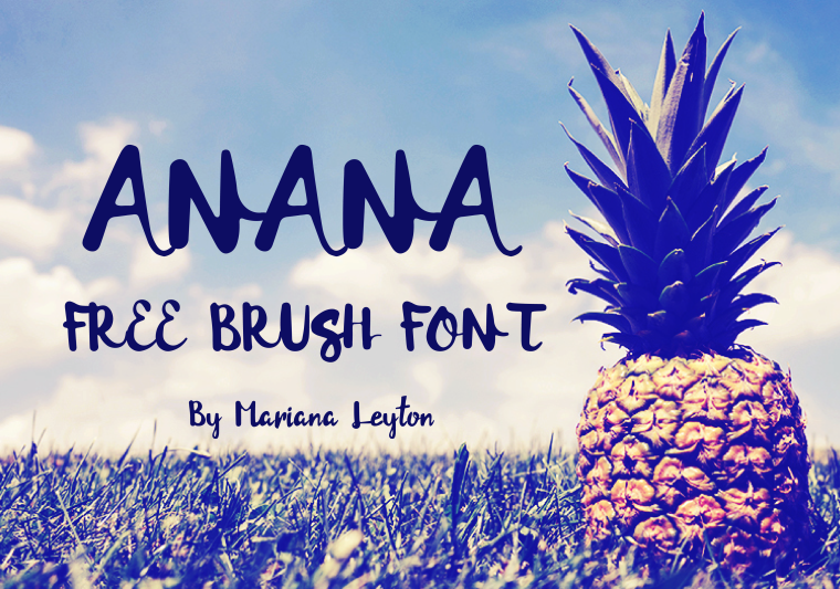 Anana Brush Font 20 Script Font Terbaik 2016 - Anana Brush Font