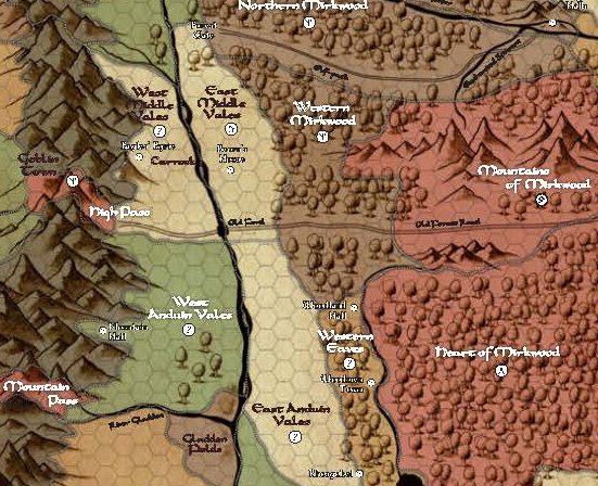 Middle Earth Hex Map Bat In The Attic: Why Middle Earth Is Working For Me, The Cubicle 7  Supplements