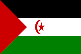 Bendera Negara Sahara Barat di Kawasan Timur Tengah
