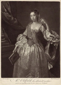 Anne Oldfield by John Simon, after Jonathan Richardson mezzotint, circa 1700-1725