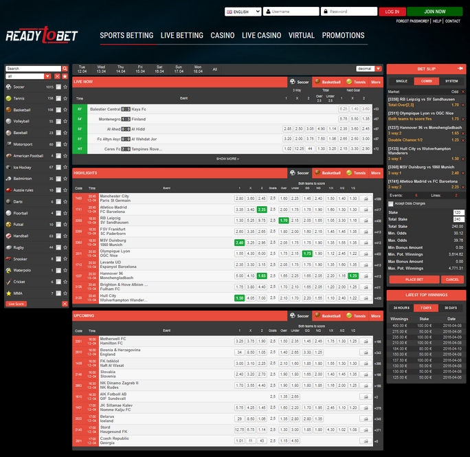 Readytobet Readytobet Screen
