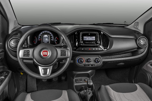 Novo Fiat Uno 2017 Way  - interior