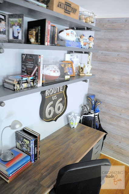 Teen Boy's room of Organizing Made Fun's home tour