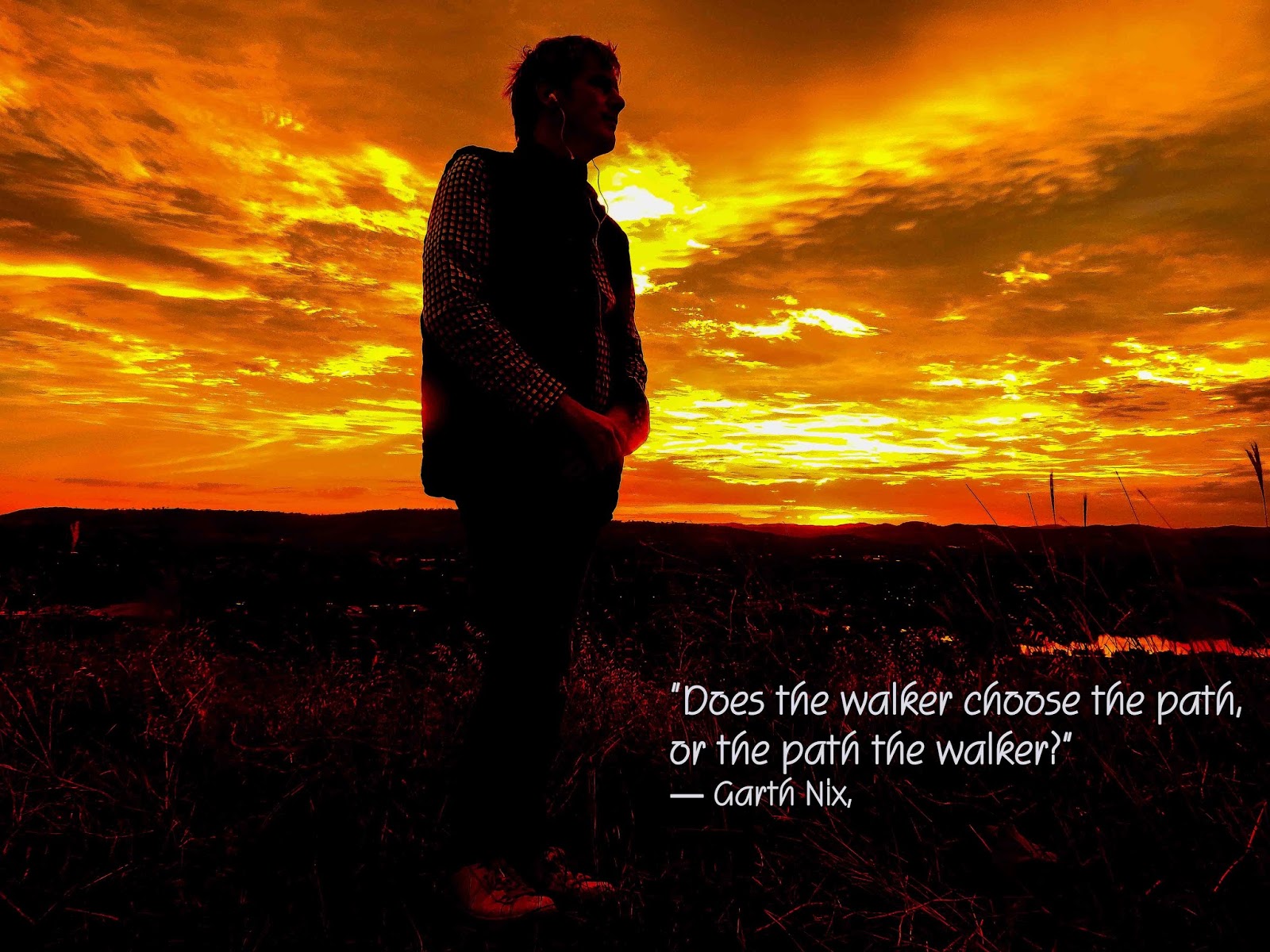 A Light In The Darkness 'Does the walker choose the path, or the path