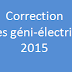 correction capes électronique  2015
