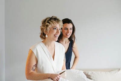 Photo by Julie Harmsen. sisters getting ready