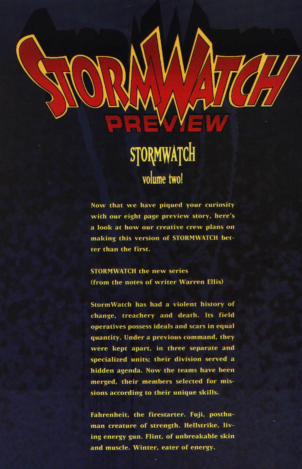 Read online Stormwatch (1997) comic -  Issue #0 - 10