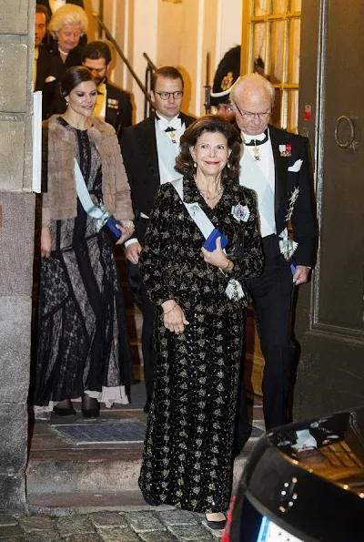 Queen Silvia, Crown Princess Victoria, Princess Madeleine wore gown, style toyal fahions