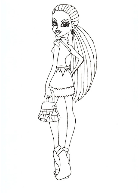 All About Monster High Dolls: Abbey Bominable Free Printable Coloring Pages