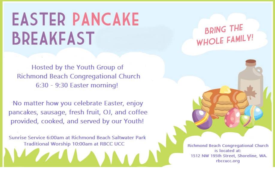Shoreline Area News Easter Pancake Breakfast at Richmond Beach