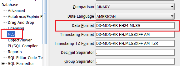 Cognossimplified NLS Settings And Timestamp Issues