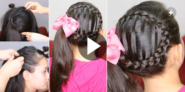 Learn How To Make Simple And Quick Accented Side Ponytail