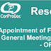 Appointment of First Auditor in General Meeting by Members - OR