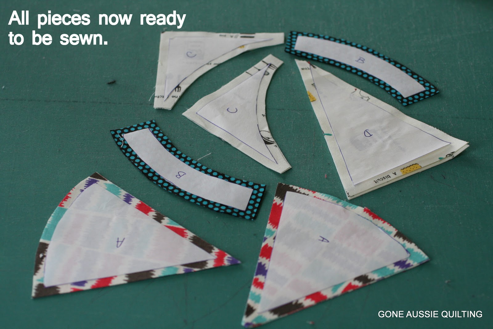 Gone Aussie Quilting Steam Punk AheadFreezer Paper Template Tutorial