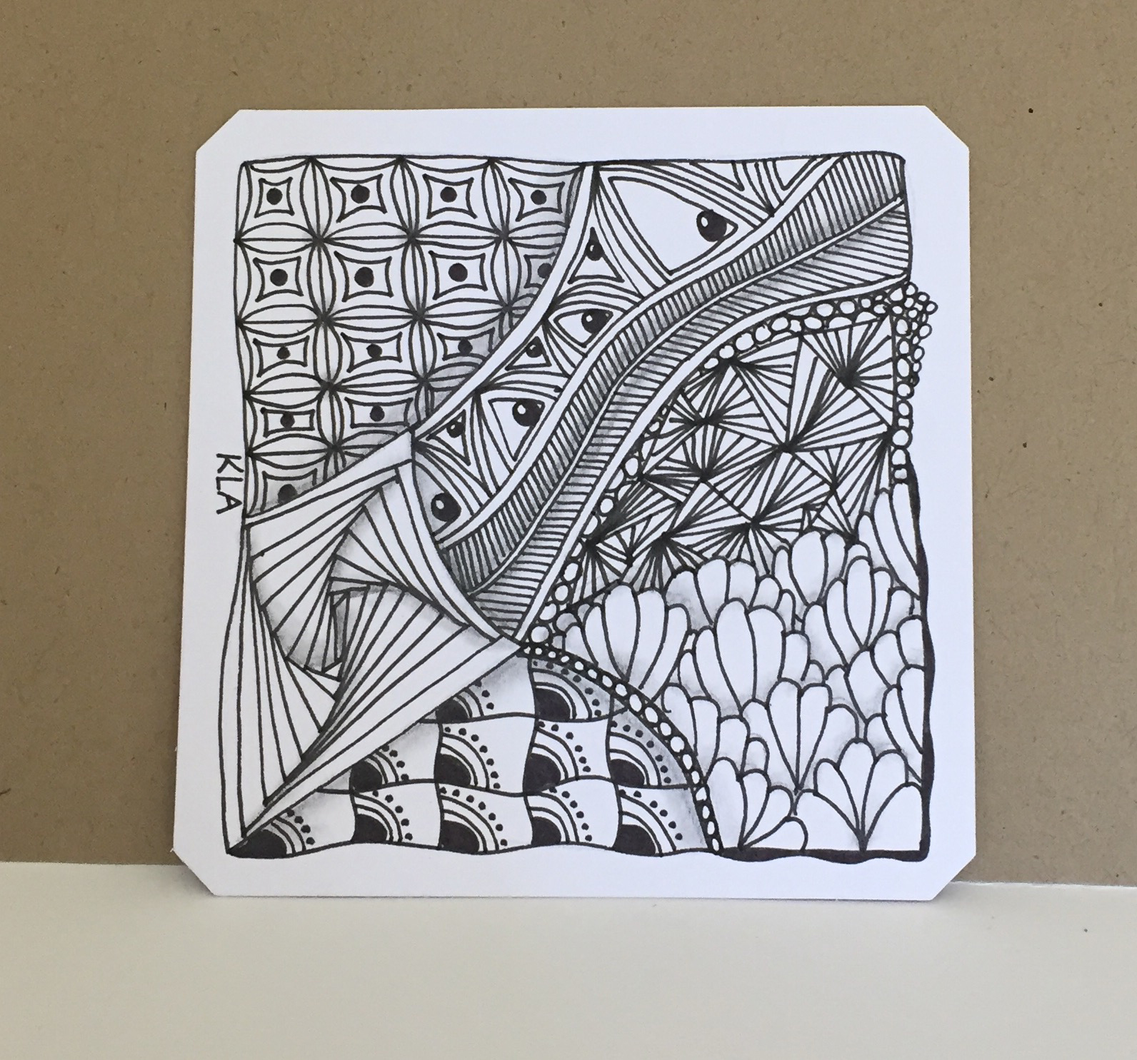 Altered Scrapbooking Reindeer Gift Tags and a Zentangle Tile