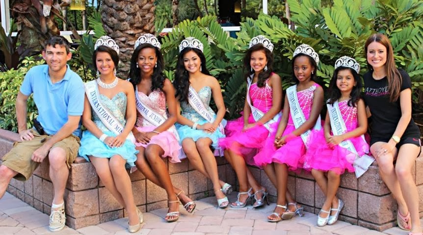 Hair and makeup at International Junior Miss Pageant in Orlando, Florida. 
