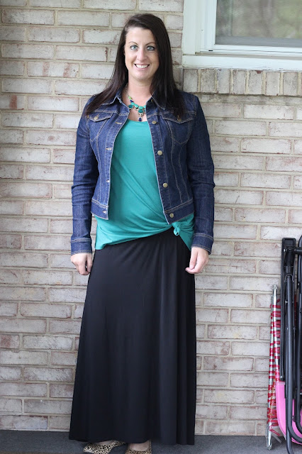 Ask Away Blog: Outfit of the Day: Maxi & Denim