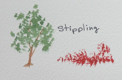 brush strokes watercolor basic stippling painting ocean stroke dry glimmer fronds waterfalls palm