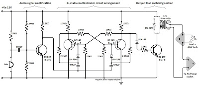 Simple Clap Switch Circuit Using Only Transistors | Circuit Diagram Centre