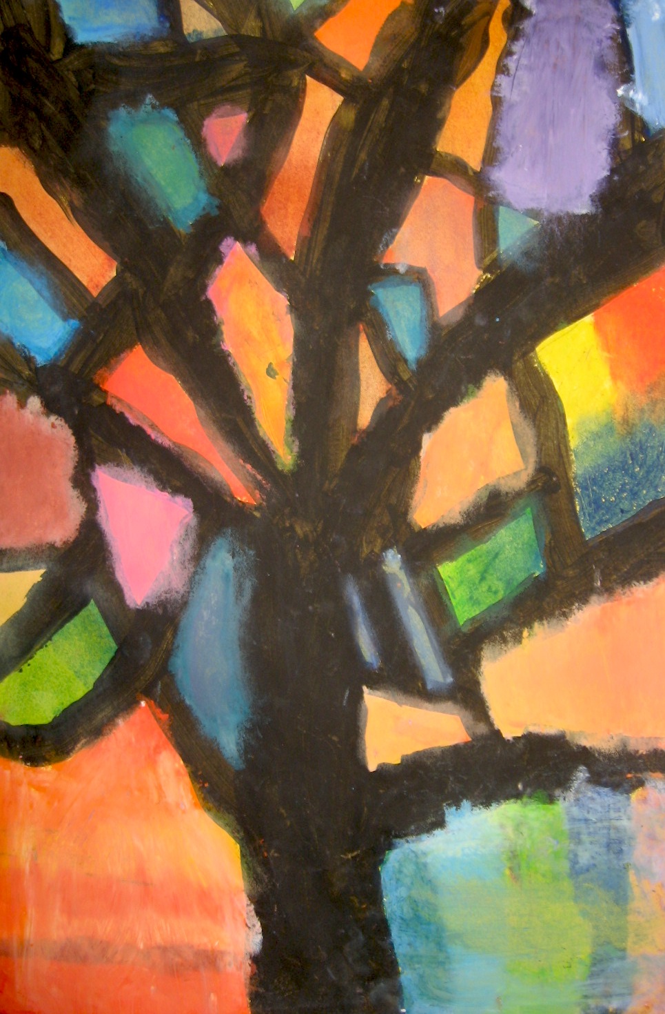 Surreal Art: Piet Mondrian's abstract trees art painting