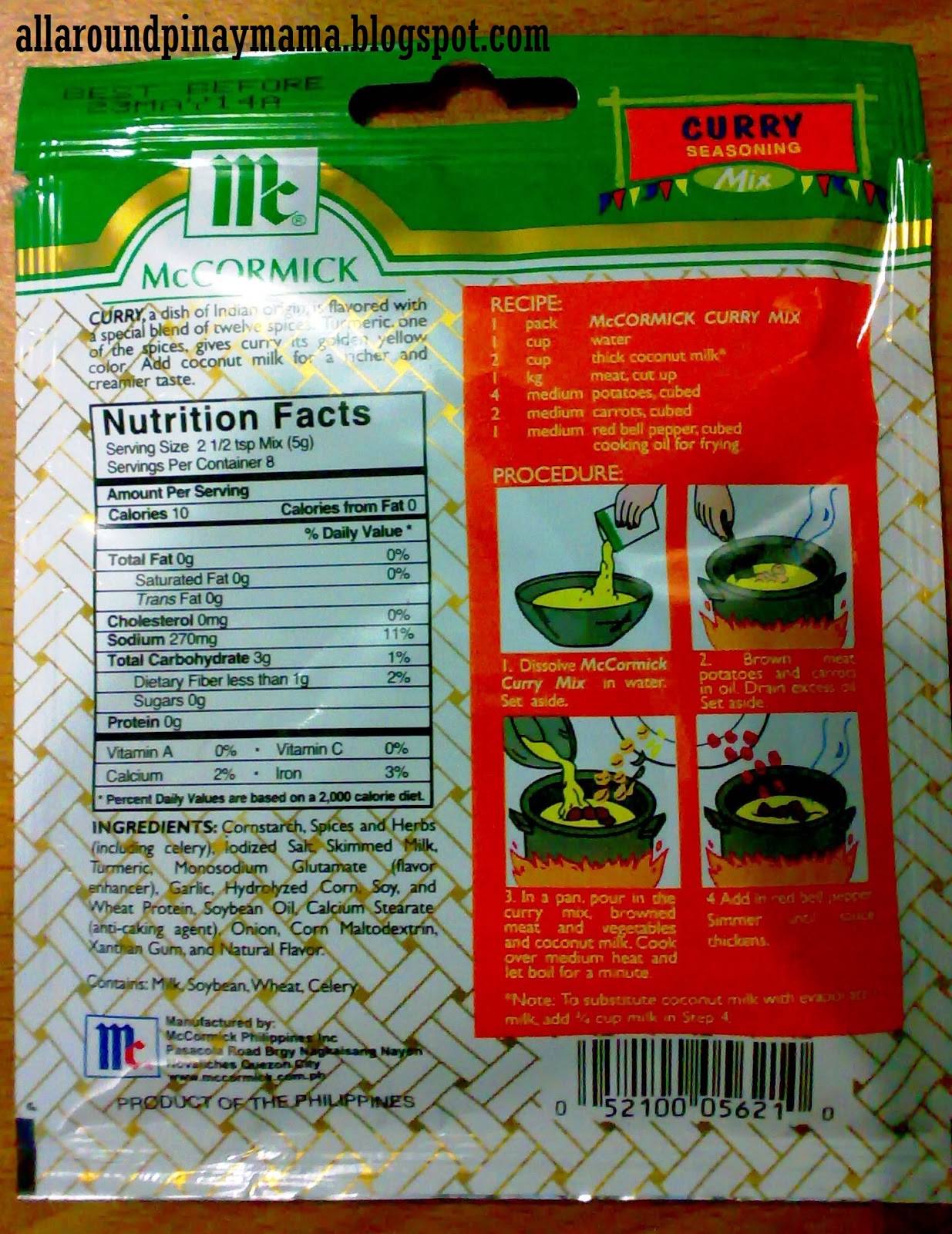 My Chicken Curry Using McCormick Curry Seasoning Mix AllAround Pinay