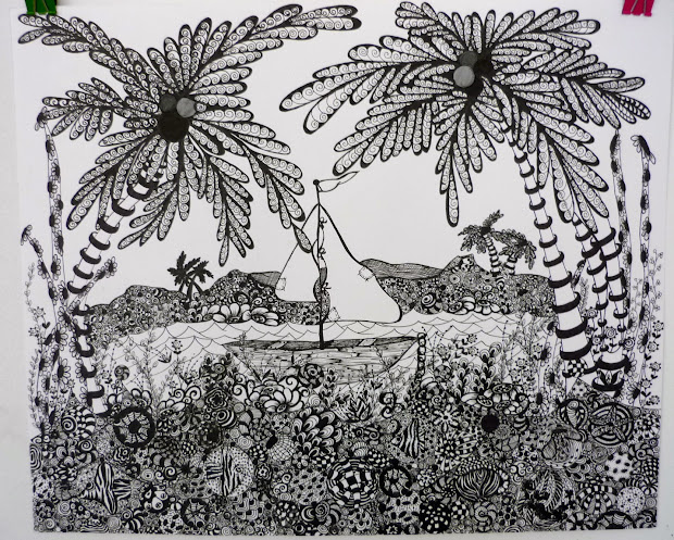 25 Zentangle Landscapes Paintings Pictures And Ideas On Pro.