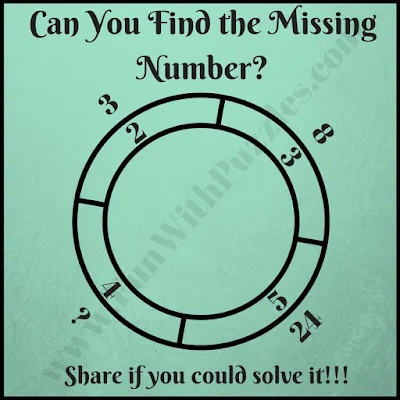 Tricky math double circle brain teaser