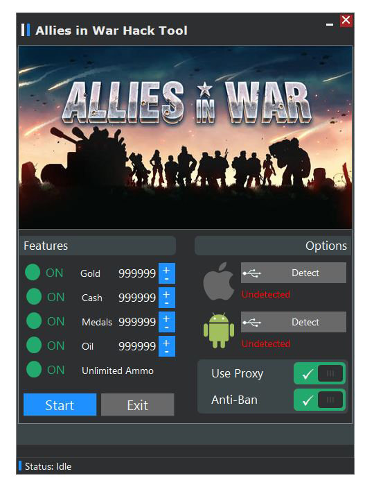 Allies in War Hack