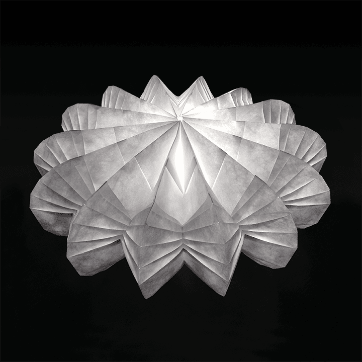 Tyvek Folded Light Art | Tyvek Innovative Uses - Material Concepts Blog