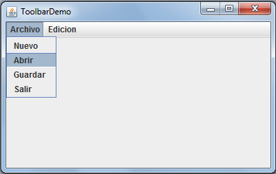 Ayuda Computadoras: JMenuBar, una barra de menu en Java