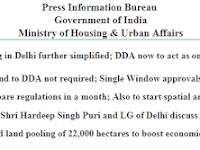 Land Pooling further simplified; Delhi Development Authority - DDA now to act as only facilitator 